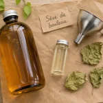 Cure seve de bouleau : bouteille de sève de bouleau