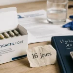 Ergycartil fort effets secondaires : boîte, capsules et vigilance AVK sur table