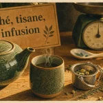 Infusion ou thé : thé, tisane, infusion en tasse fumante