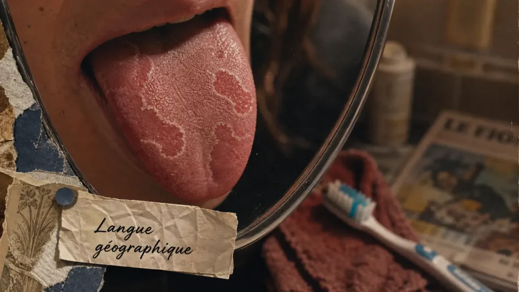 Langue géographique et stress : plaques qui bougent, aliments irritants et signes d’alerte