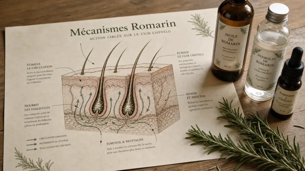 Romarin et pousse des cheveux : ce qu’il peut aider, et ce qu’il ne promet pas