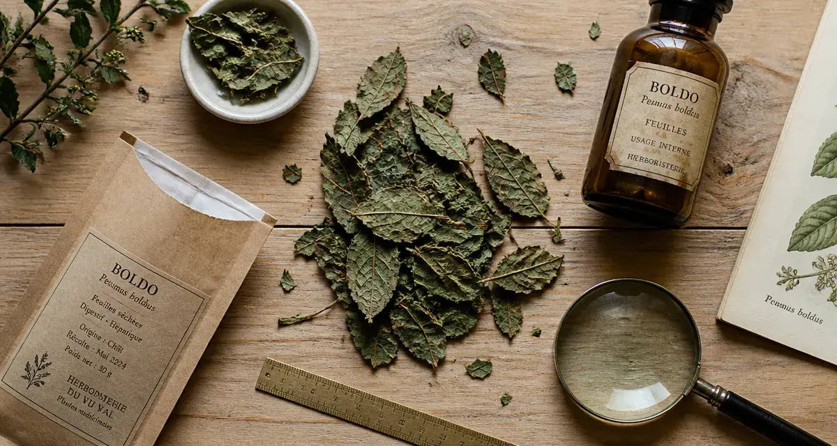 Boldo du Chili, arbre du chili réputé en phytothérapie, infusion digestive