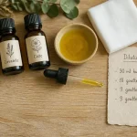 Huiles essentielles pour cicatrisation : hélichryse, lavande, ciste, huile végétale et dilution 3%