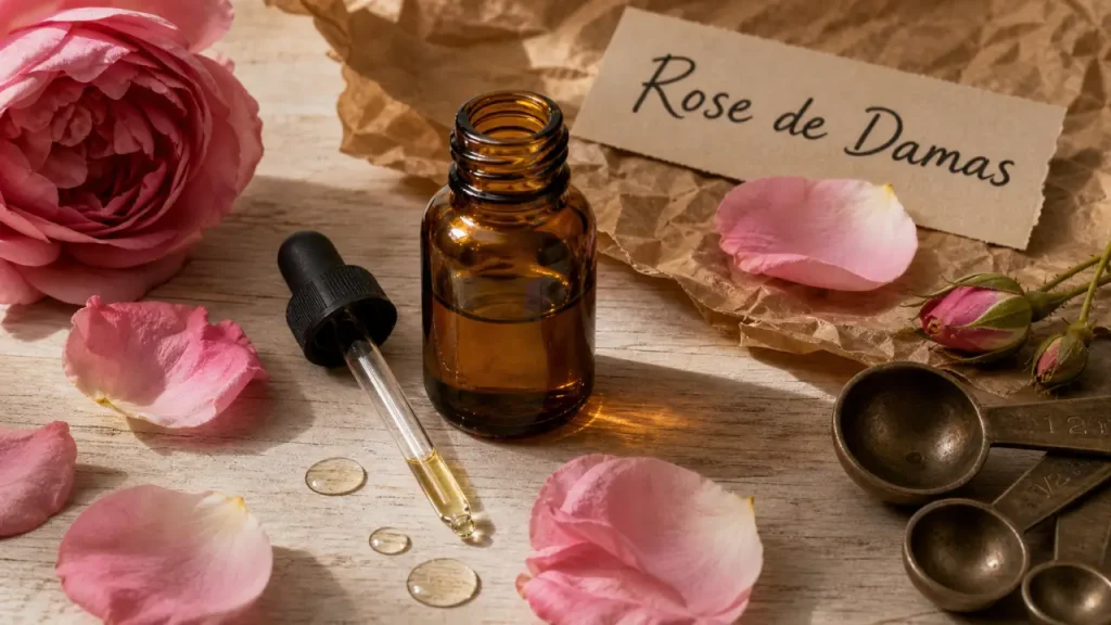 Huile essentielle de rose de Damas : dilution à 5 % et critères pour ne pas se tromper
