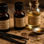 Huiles essentielles vanille : extraits en flacons, gousses et pipette
