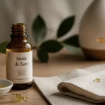 Saro huiles essentielles : flacon d’huile de Saro et pipette