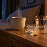 Compléments alimentaires pour dormir : pilulier et tisane avant le coucher
