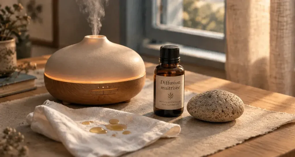 Diffuser des huiles essentielles : dosage, durée et précautions pour une ambiance légère