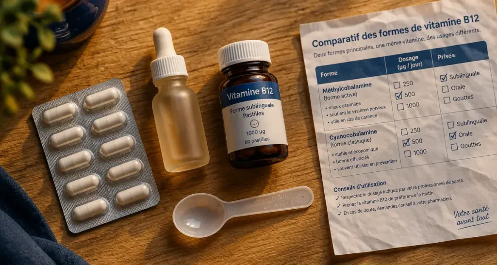 Vitamine B12 et compléments alimentaires : 1 000 µg sur l’étiquette ne signifient pas 1 000 µg absorbés
